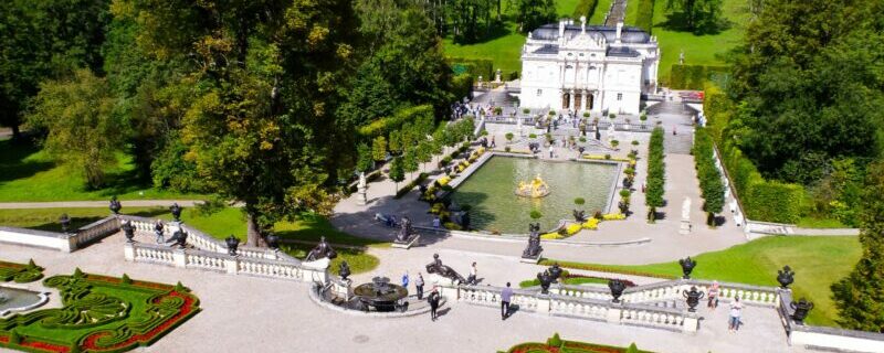 historic alpine castle and gardens