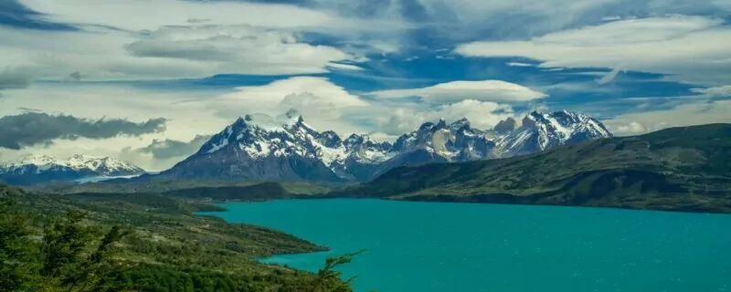 View of Torres del Paine National Park from the trail