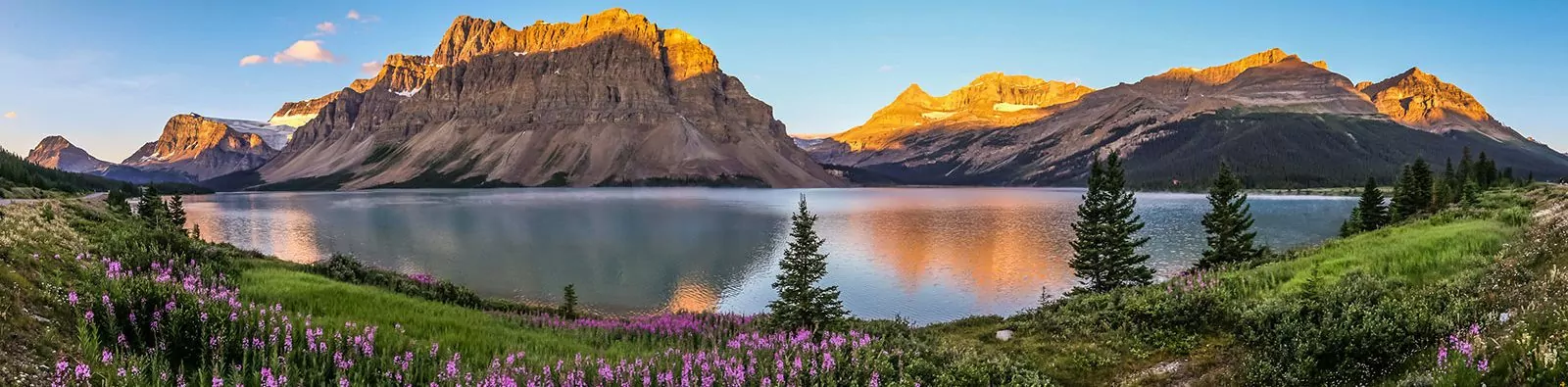 Alpine lake in the Canadian Rockies