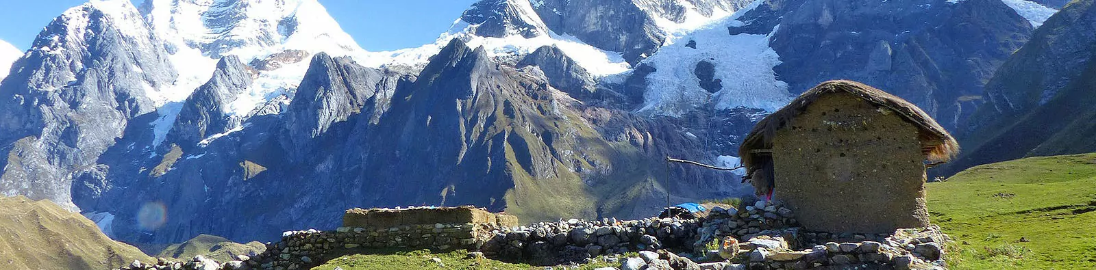 Rural thatched hut in the Peruvian Andes